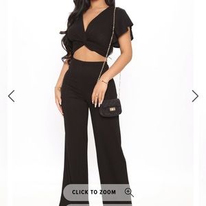 Always Right Pant Set - Black